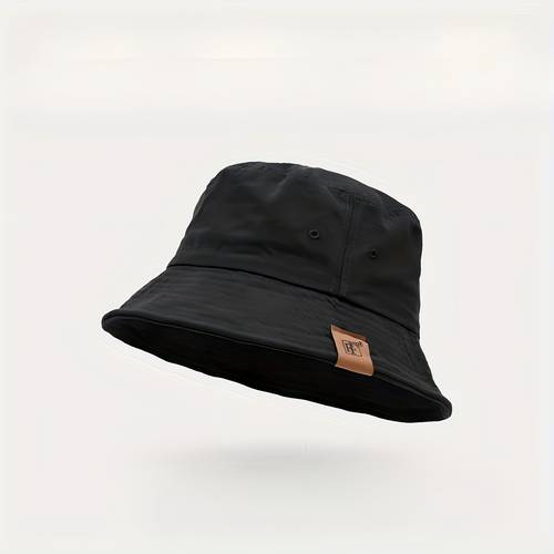 1pc wide brimmed bucket hat for men women lightweight breathable foldable sun hat with drawstring closure beige dark grey outdoor beach vacation hat ideal gift
