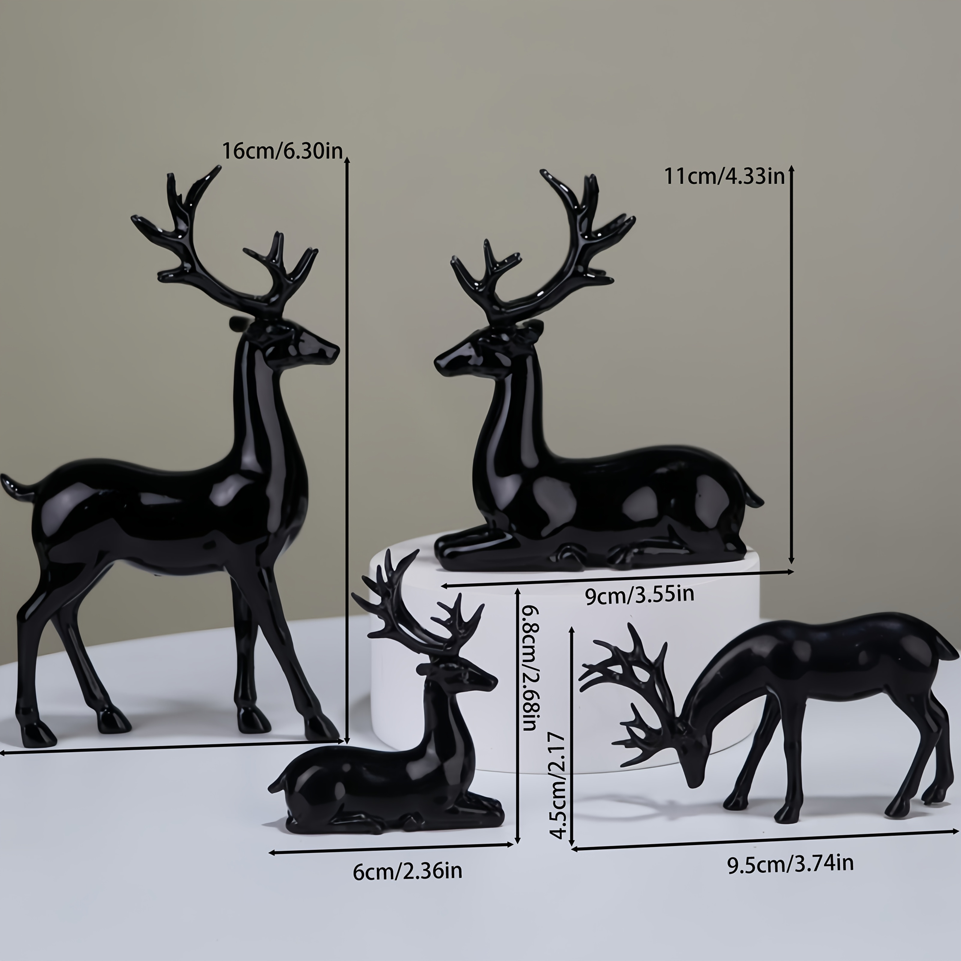 TEMU 4pcs Set, Figurine Ornaments, Home Decor Ornaments For Bookshelves, , And Other Spaces, Multi-functional Home Decor Pieces, Holiday Decorations
