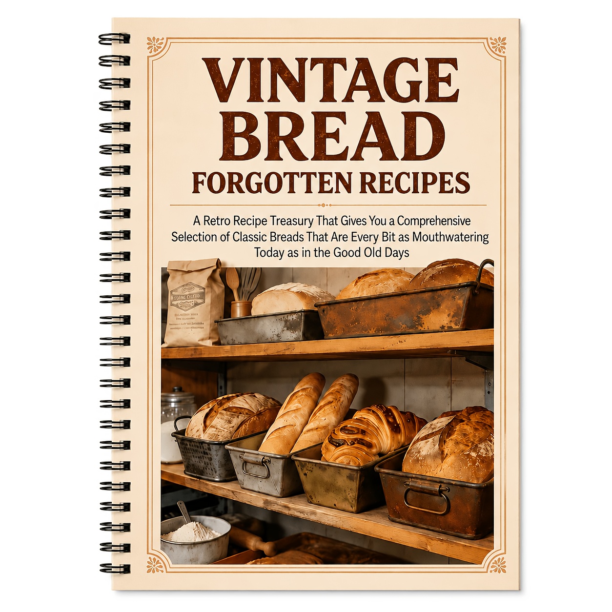 TEMU Retro Old-fashioned Bread, Nostalgic Classic Handmade Bread Making Complete Guide, Replicating Old Era Bread, Home Baking Notebook