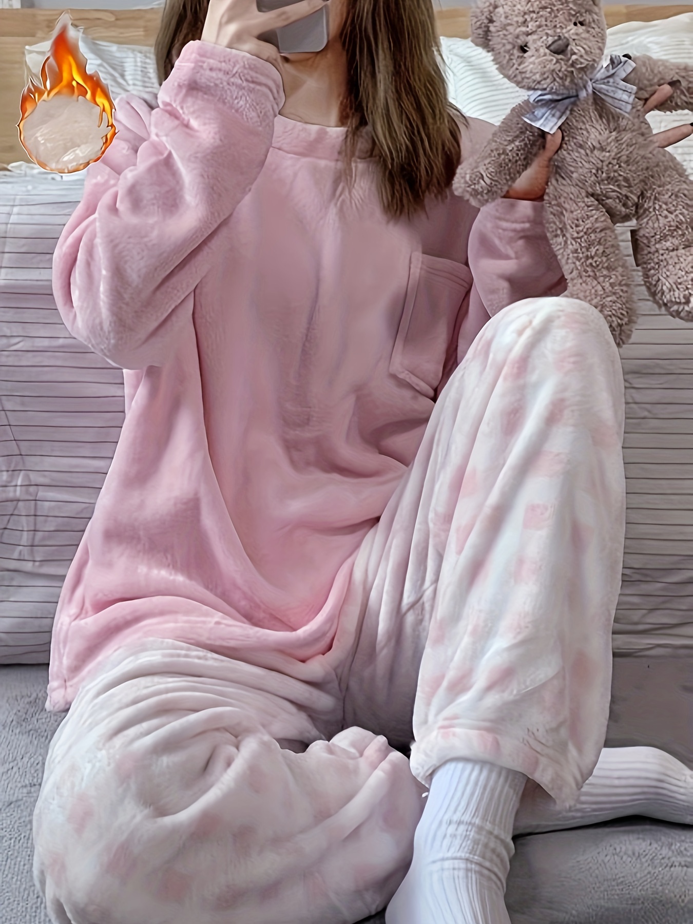 Soft warm women's pajamas sale