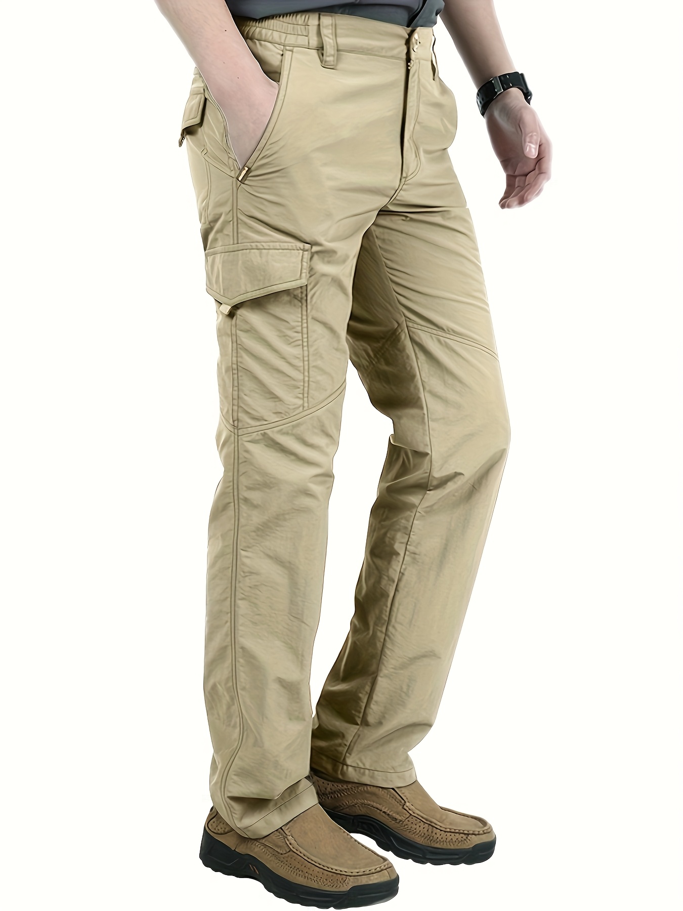 men's multi pocket cargo pants casual sports dry Temu Mauritius