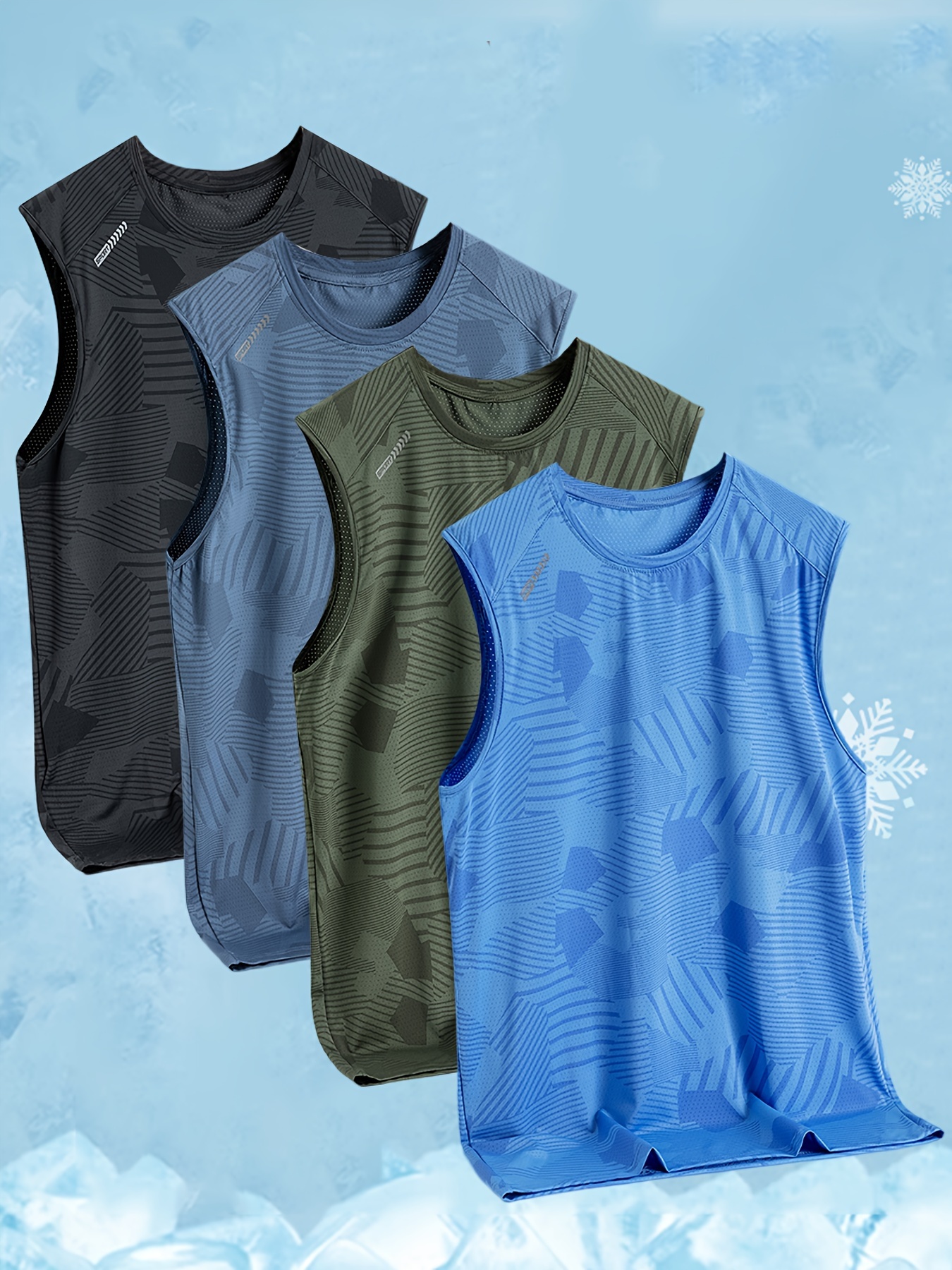 Men's Tank Tops Comfort Summer Printed Tank Shirts Gym