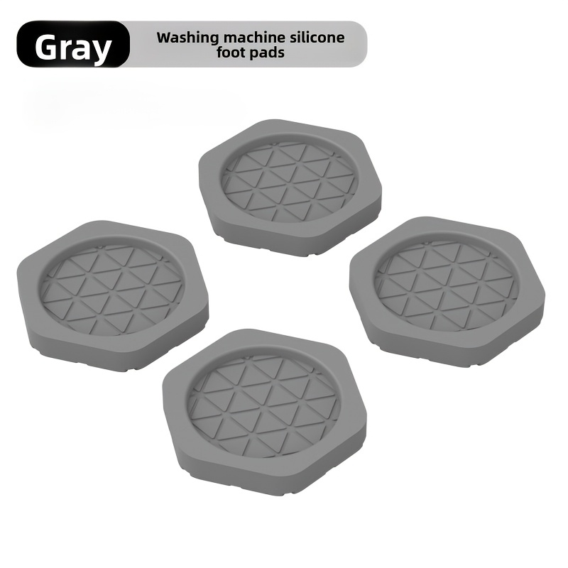 TEMU 4/8 Washing Machine Foot Pads, Shock Absorbing Pads Keep Your For Washing Machines And Dryers Quiet And Stable, Suitable For Washing Machines,