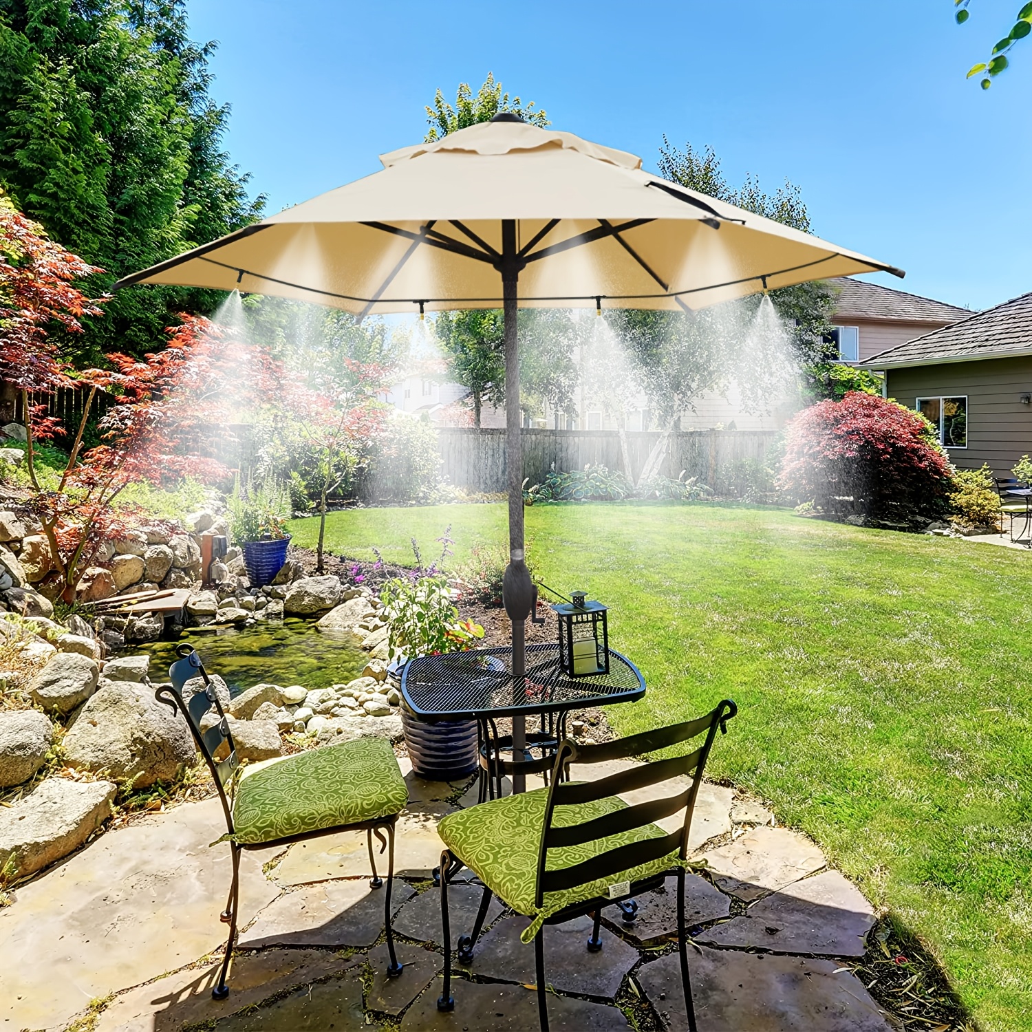 Heavy Duty Porch Misting System Misters Outside Patio Adjustable