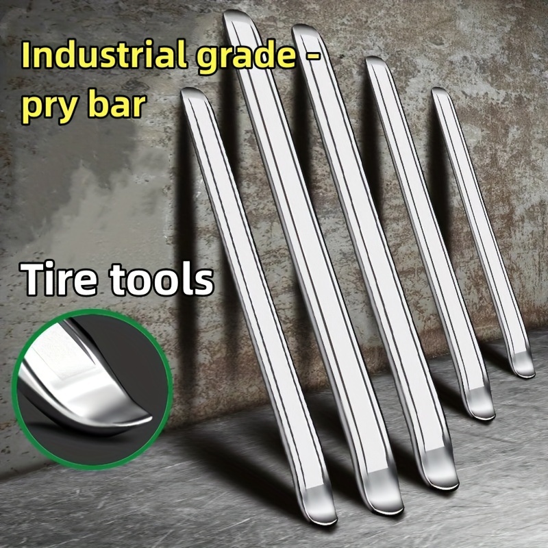 

Pry Bar Tool, Silvery Single Lever For Automotive, Motorcycle & Bicycle Tire Maintenance With - Safe For Inner Tubes