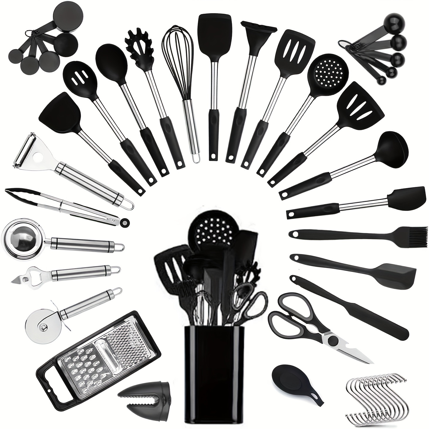 

Cooking Utensils Set, 46 Pcs Cooking Utensils Spatula Set , Gadgets