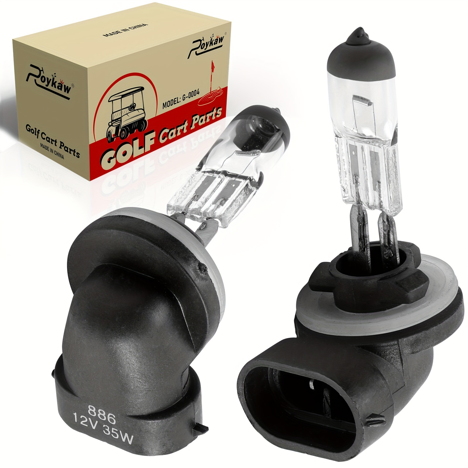 

12v/35 Watt Golf Cart Halogen Headlight Bulb For Ds & And Ezgo Replaces Oem # 101988101, 74004g01