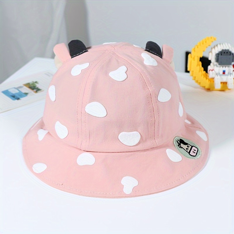 Toddler Baby Sunshade Casual Cartoon Animal Print Bucket Hat