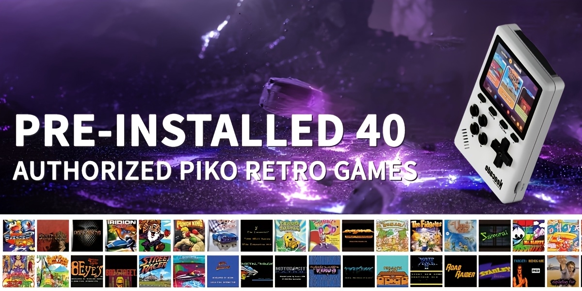   gba retro handheld gaming console with 40 pre     games 3 ips screen usb rechargeable battery 64gb memory cartridge compatible gba game pak not included portable game       screen   details 0