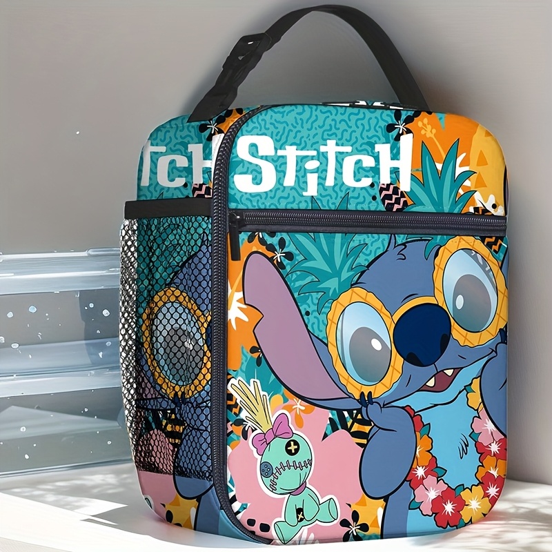 

Disney Stitch Insulated Lunch Bag Tote For Work Picnic Travel For Fans 18+