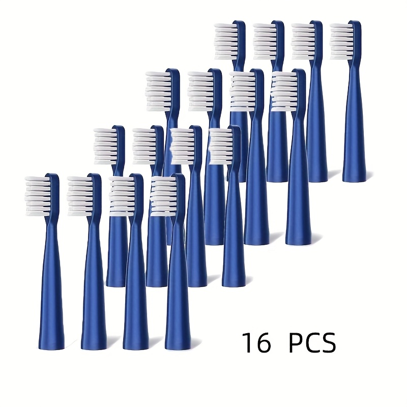 Xm-806 Replacement Brush Heads, Soft Bristle Replacement Heads, High-density Bristles, W-shaped Design, 16pcs Brush , Xm-806-t.h
