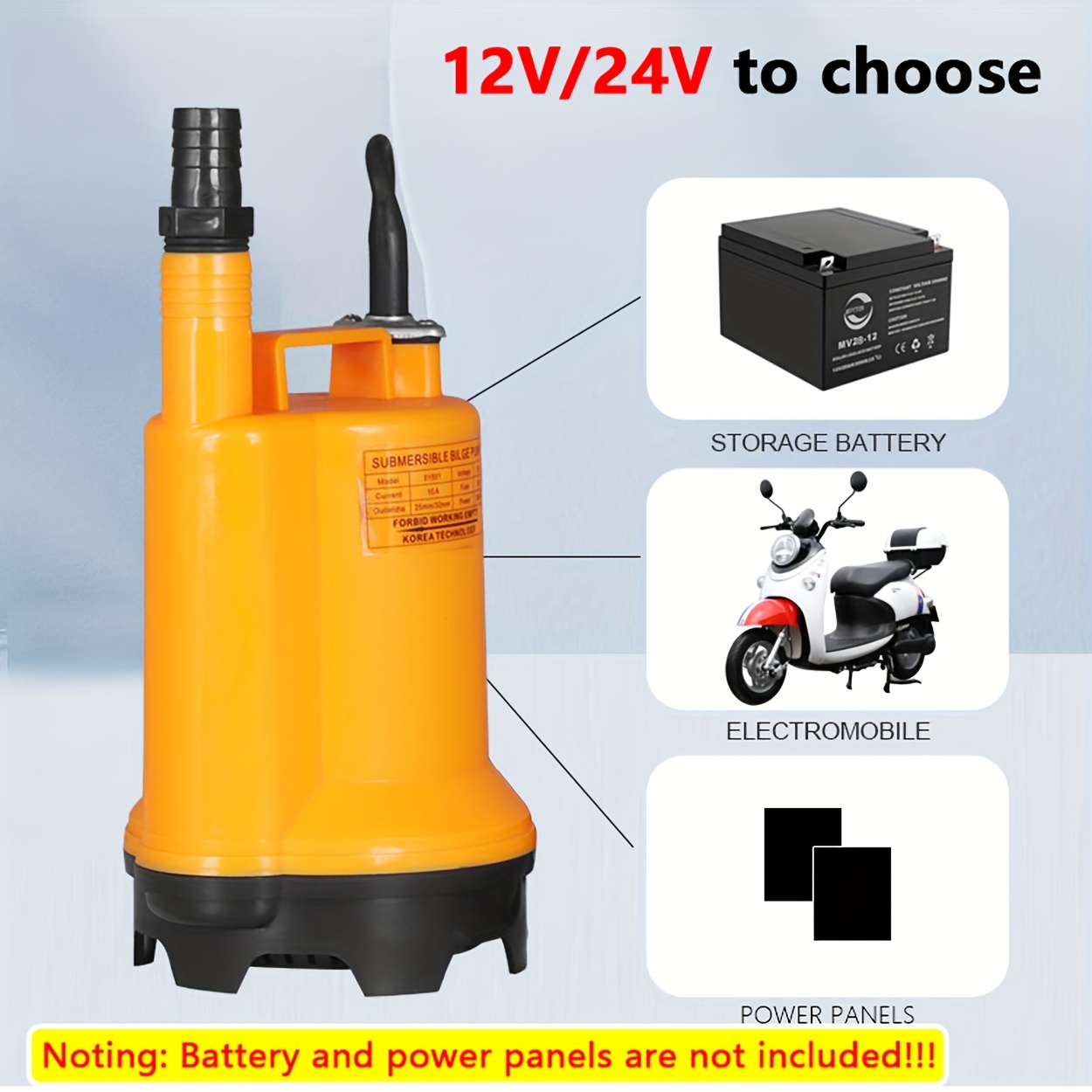submersible water pump 12/24v /h flow rate Temu Philippines