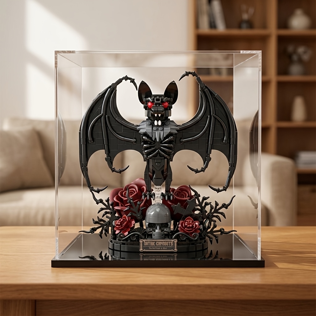 Gothic Bat Building Blocks Set, Dark Retro Sculpture