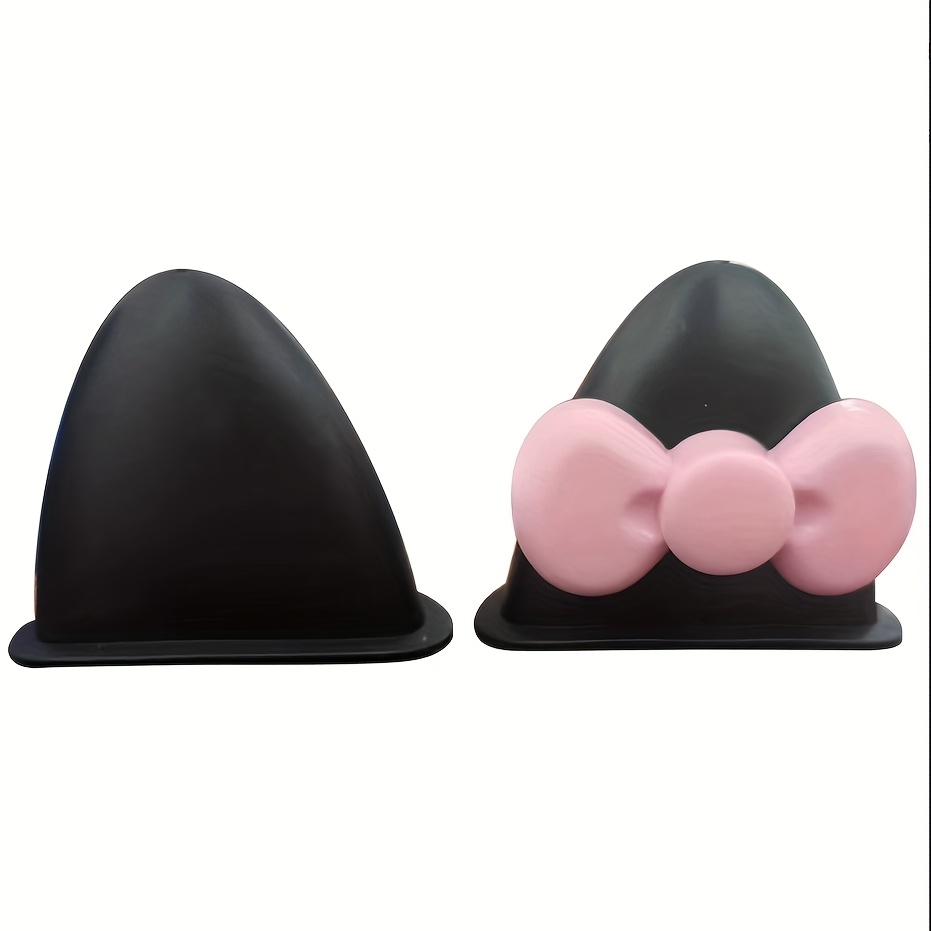 TEMU Ensemble de décoration pour casque de moto avec oreilles de chat mignonnes et nœud - Matériau ABS durable, batterie