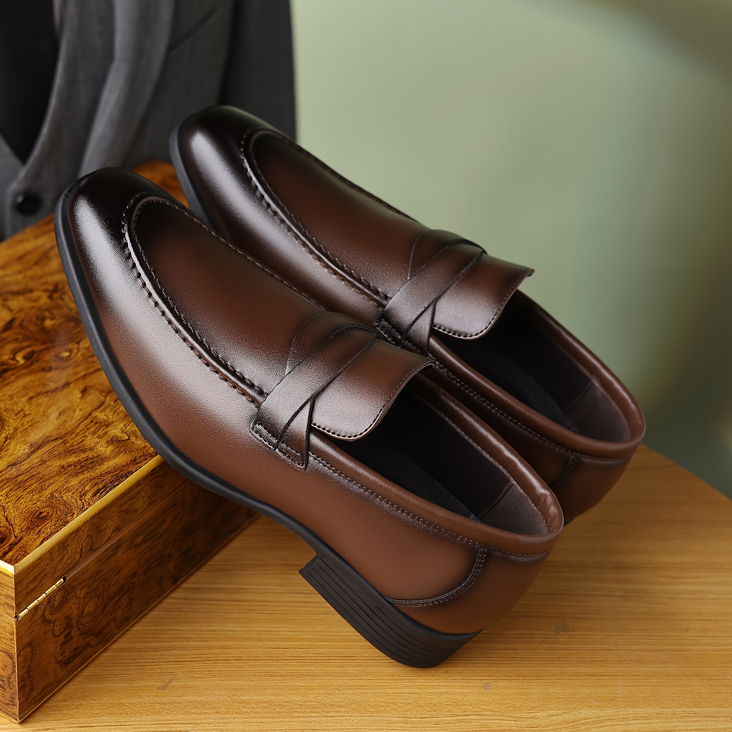 mens casual shoes loafers mens business formal shoes mens - Temu
