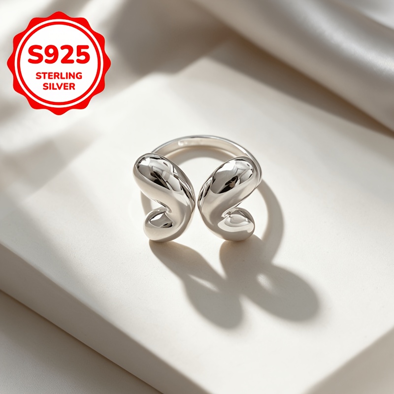 925 Silver Adjustable Butterfly Ring, Personalized Gift for Couples