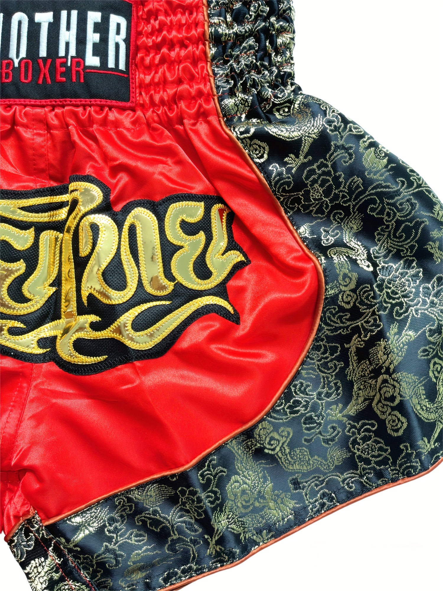 ARIASS Shorts de Muay Thai, Shorts de Boxe, Shorts de Kickboxing d'entraînement MMA de Styles Traditionnels pour Hommes Femmes Enfants(Purple,XXL