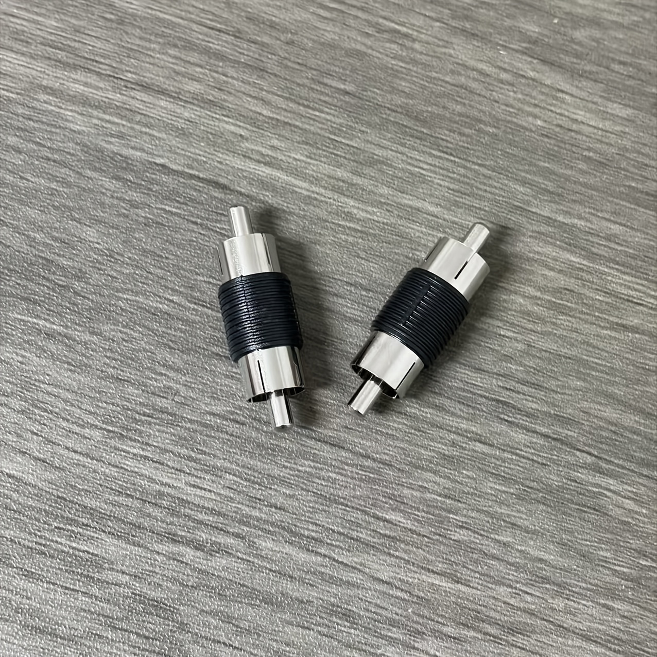 5pcs Audio Video Connectors, AV Male to Male RCA Lotus Head