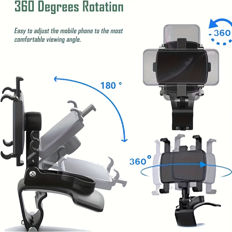 [Adjustable | Easy Install] Adjustable | Easy Install Car Dashboard Phone Holder - Safe Driving Design for iPhone and Galaxy