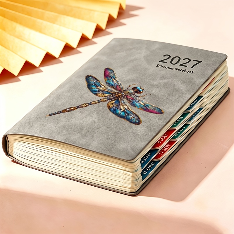 TEMU Carnet de planification 1 pièce 2027 à motif de colorée, carnet d'agenda , carnet de , adapté pour organiser les plans de travail quotidiens,