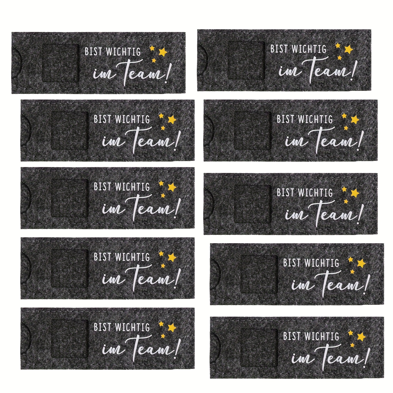 German Gift Bags, 10 Felt Gift Bags, German "you Are An Important Of ", Suitable For Gifts For , New Employees, Gift Wrapping, Retirement Gifts, And New Employee Gifts