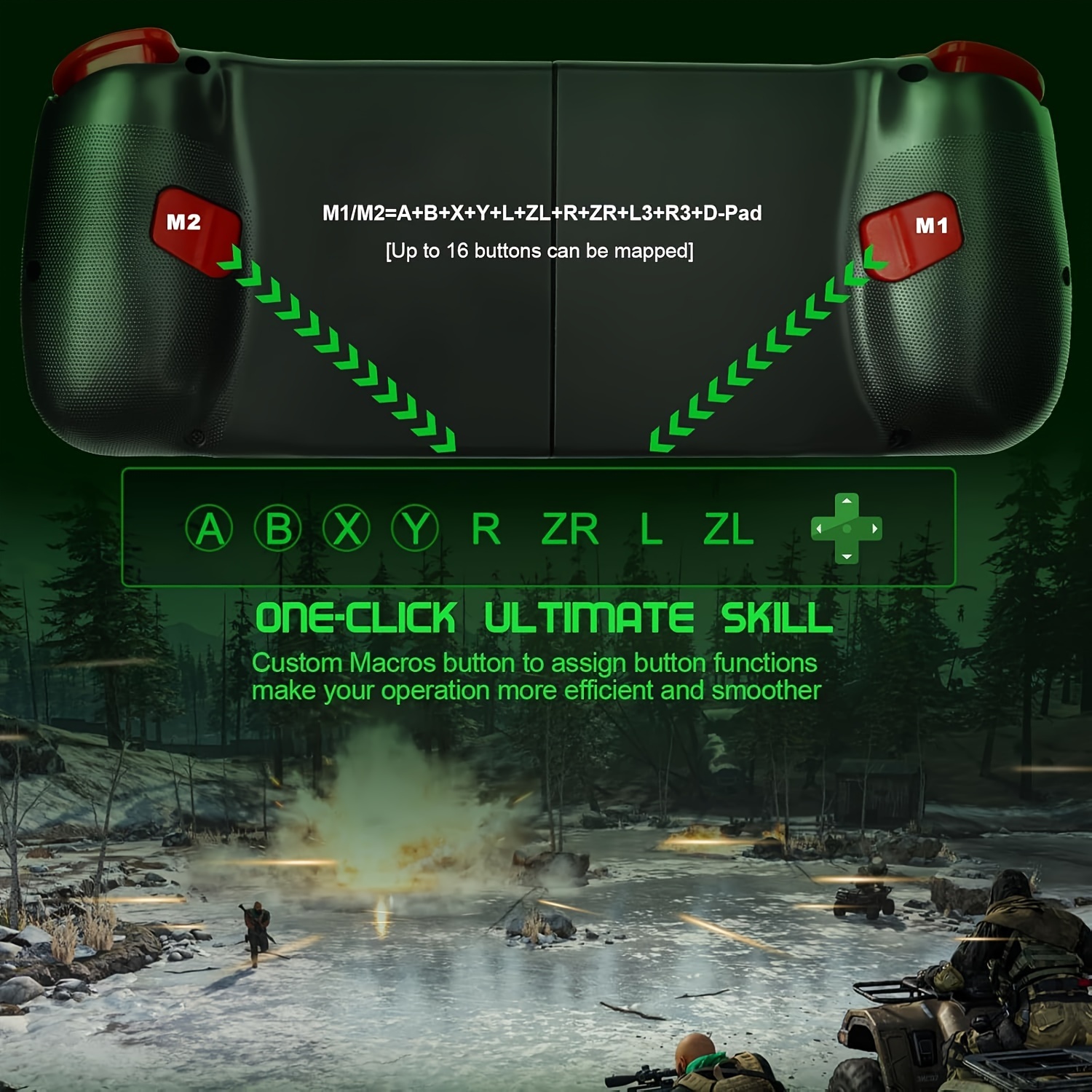 [Wireless Gamepad] Wireless Gamepad | for iPhone/Android/Steam Deck/PC/Table Mobile Phone Controller, Wireless Game Controller Joystick Telescopic Gamepad - COD Mobile Diablo Immortal, Directly Play