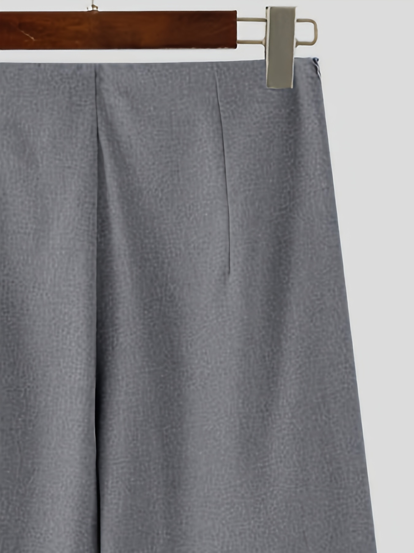 men's high waist pleated wide leg pants light gray casual - Temu
