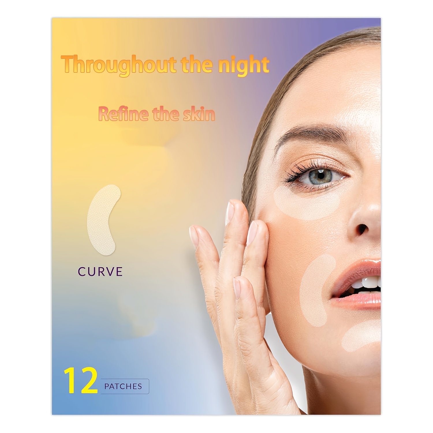120pcs facial smoothing patches overnight use designed for facial   suitable for forehead between eyes around mouth lips and  