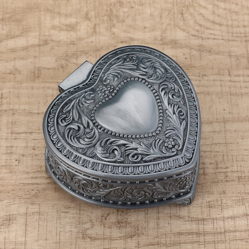 Ancient Greek Style Metal Carved Jewelry Box
