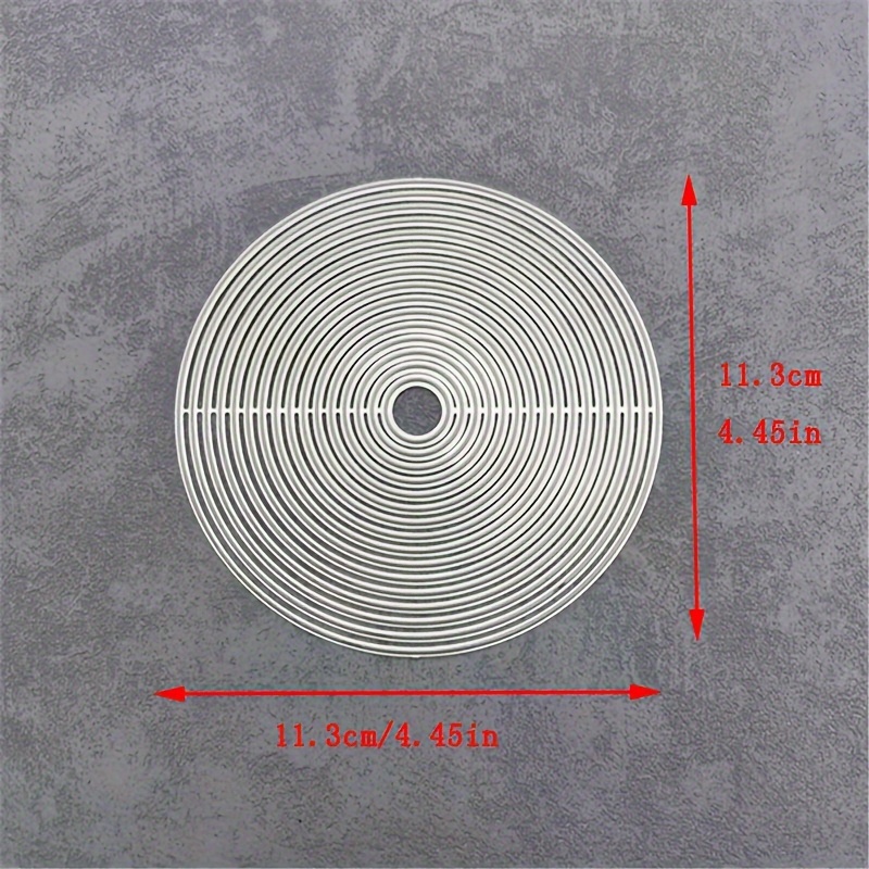 16pcs Circles Border Frame Metal Cutting Dies Stencils For Scrapbooking Decorative Embossing Handcraft Template