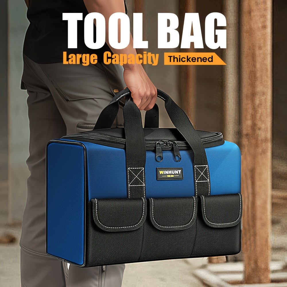 

Polyester Multi-functional Tool Bag, Large Capacity Portable Handheld Utility Organizer For Electricians, Mixed Colors, Bag | Portable Tool Holder | Polyester Bag