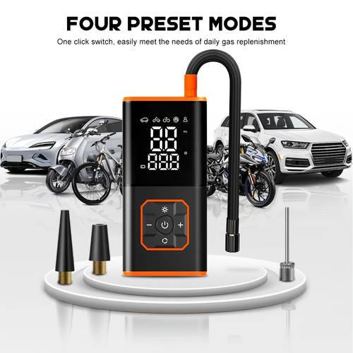 to inflation troubles with fast charging wireless air pump automatic inflation and deflation can quickly fill basketballs swimming rings and car tires suitable for car and home