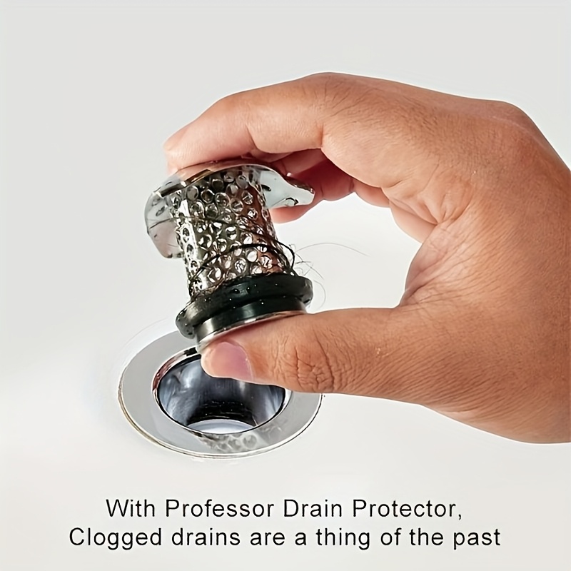 304 Stainless Steel Bathtub Floor Drain with Hair Catcher - Rust-Resistant, Durable Perforated Design for Efficient Drainage & Clog Prevention, Modern Bathroom Sink/Shower Drain Cover, Contemporary Metallic Finish, Highquality Finish