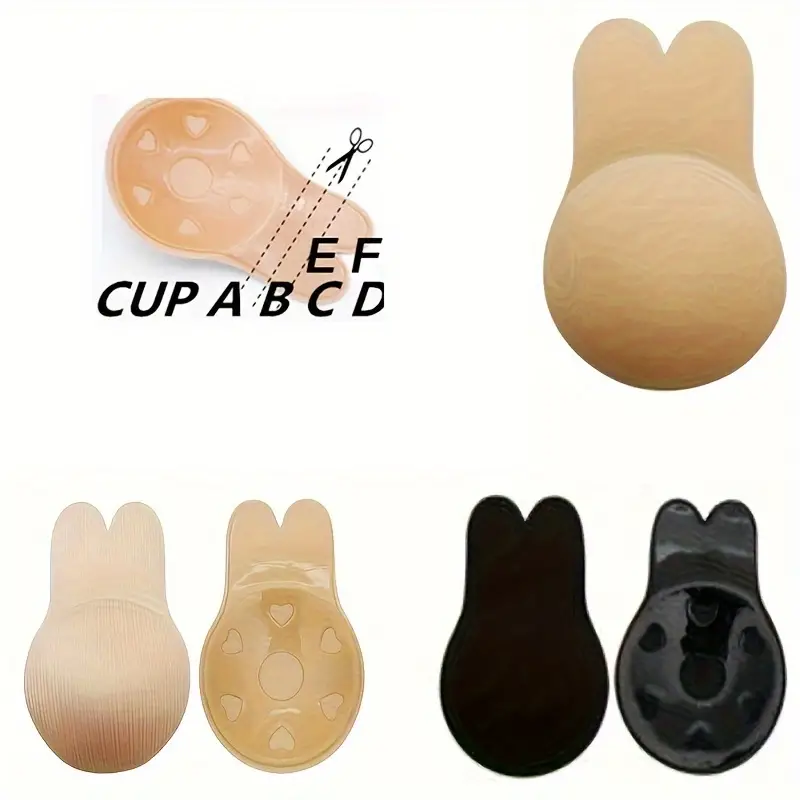 Rabbit Ears Lifting Breast Patch Silicone Invisible Tattoo - Temu