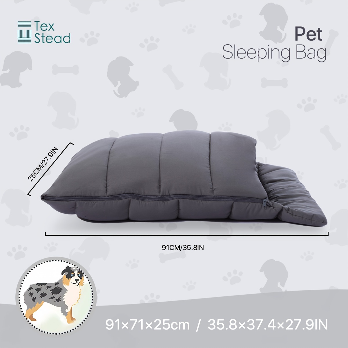   cave bed for small dogs cats durable washable polyester sleep sack for indoor pets Product details 4