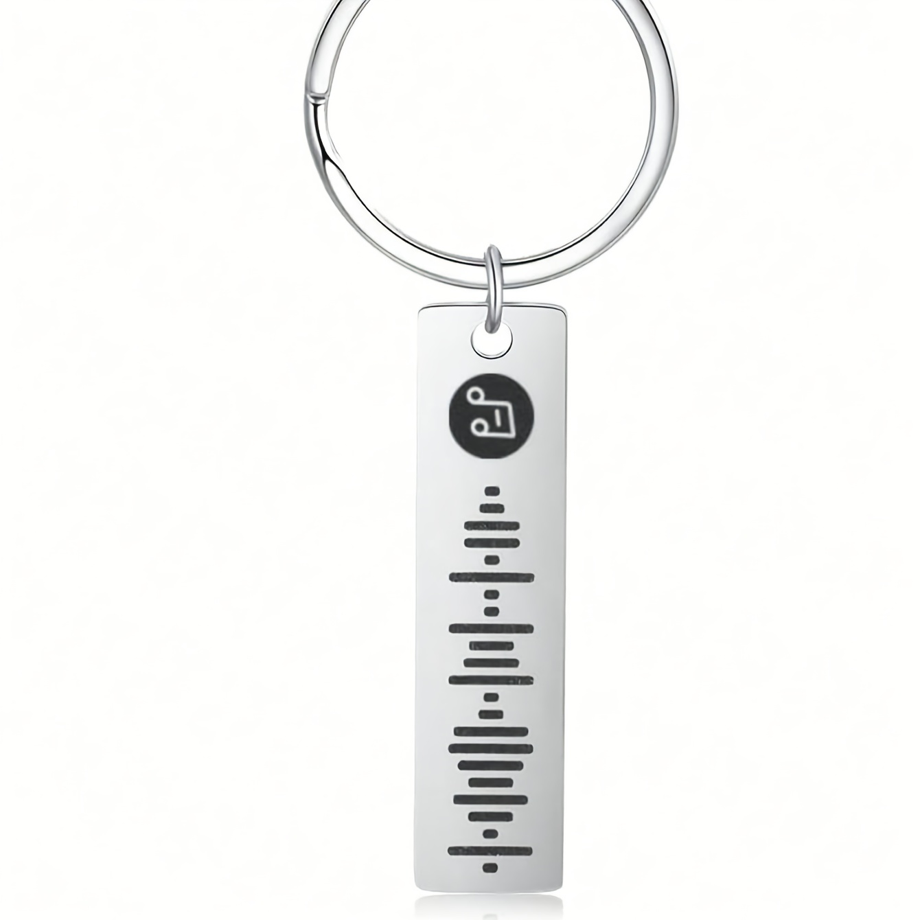 TEMU 1pc Personalized Music Code Keychain Dly Creative Keychain Customized Music Code Gift For Girlfriend And Boyfriend