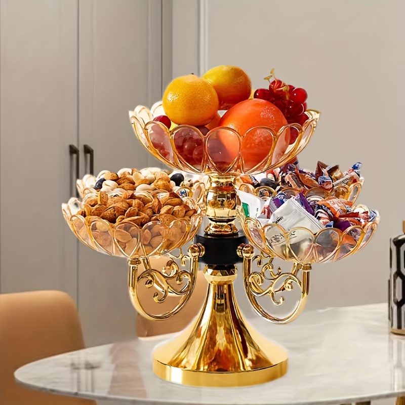 

A Beautifully Fruit Platter Crystal, Decorating Your Living Room Coffee Table At Home. Used To Store Snacks, Nuts, And Candies, Making It Suitable For Birthdays, Parties, And .