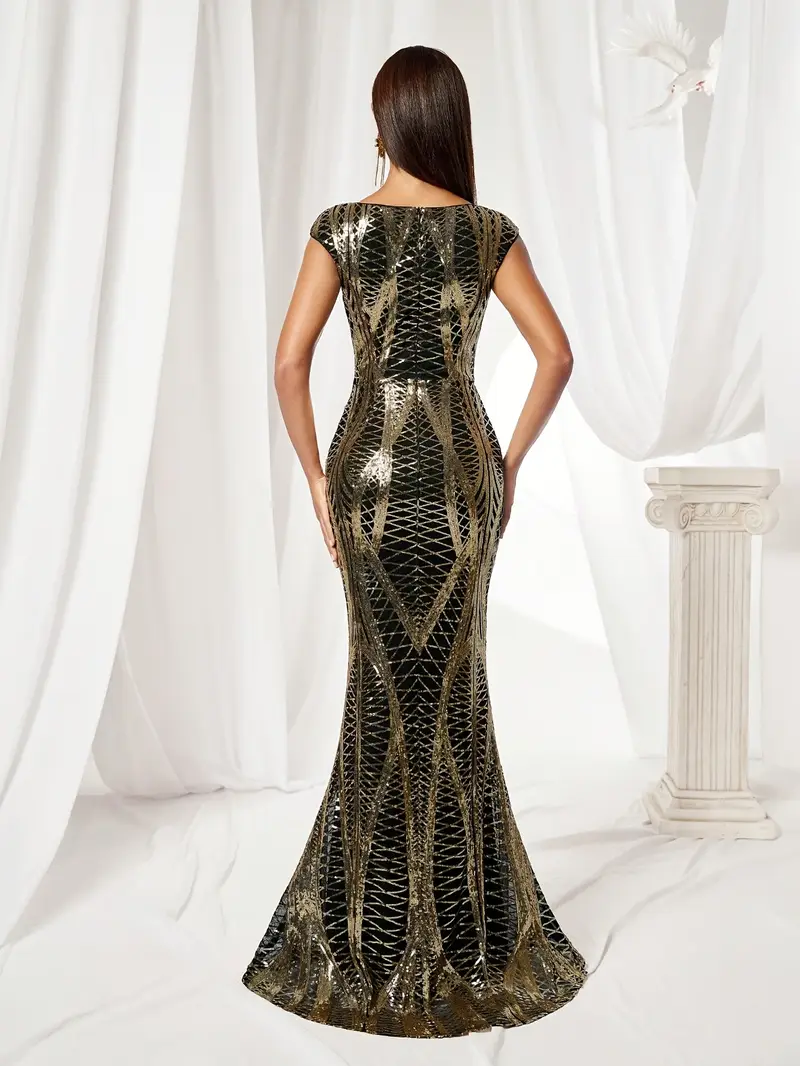 elegant sequin long evening gown high slit bodycon mermaid - Temu Mauritius elegant sequin long evening gown high slit bodycon mermaid - Temu Mauritius