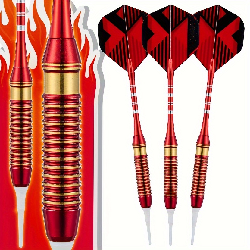 

3pcs, Soft Tip Darts Set With Colorful Box, Suitable For Electronic And Plastic Dartboards