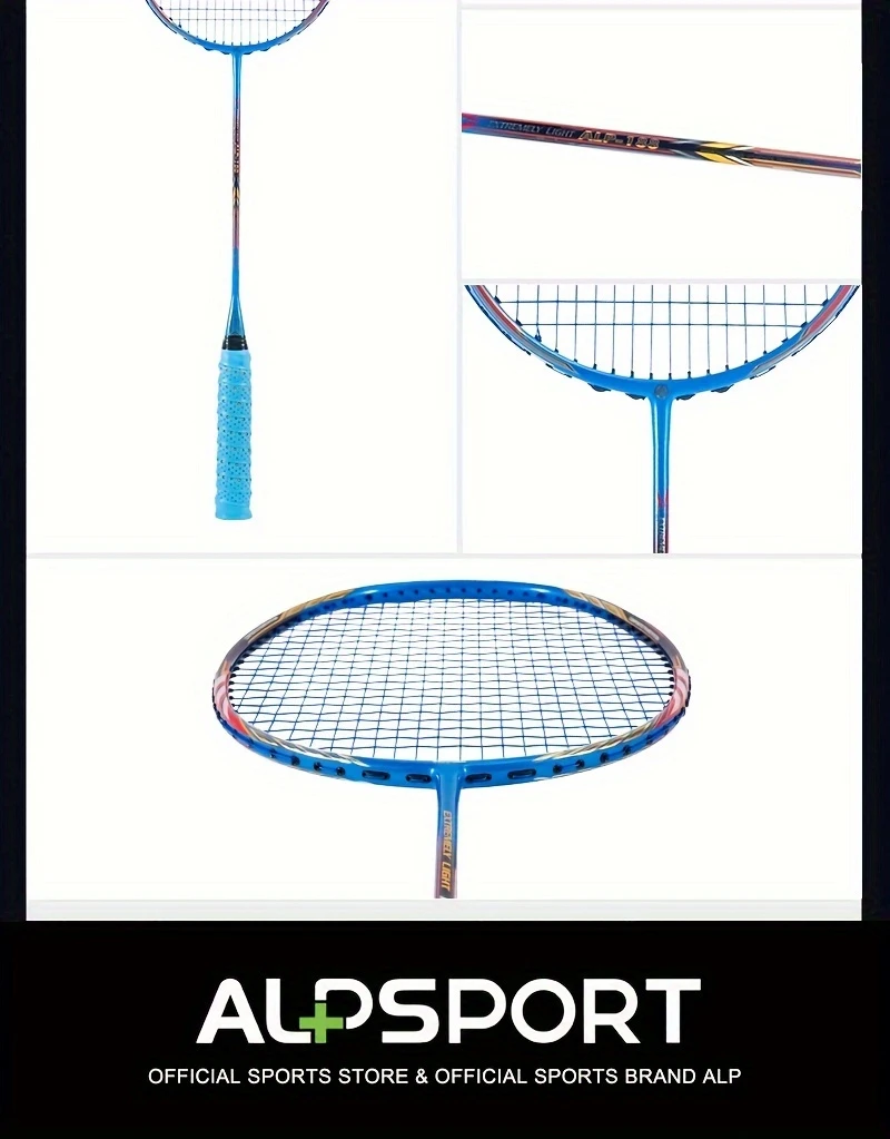 fiber badminton set double carbon fiber badminton alp black golden high strength carbon fiber 10u g6 support 30lbs 100 official genuine suitable for outdoor sports training competition details 11