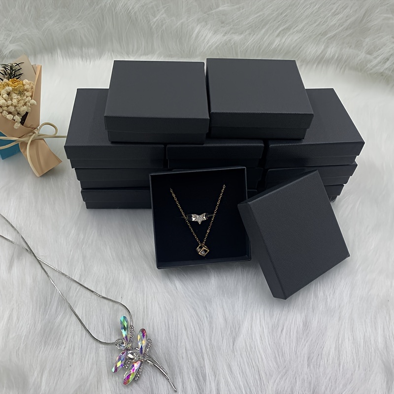12pcs pack black necklace set box pendant packaging box Temu