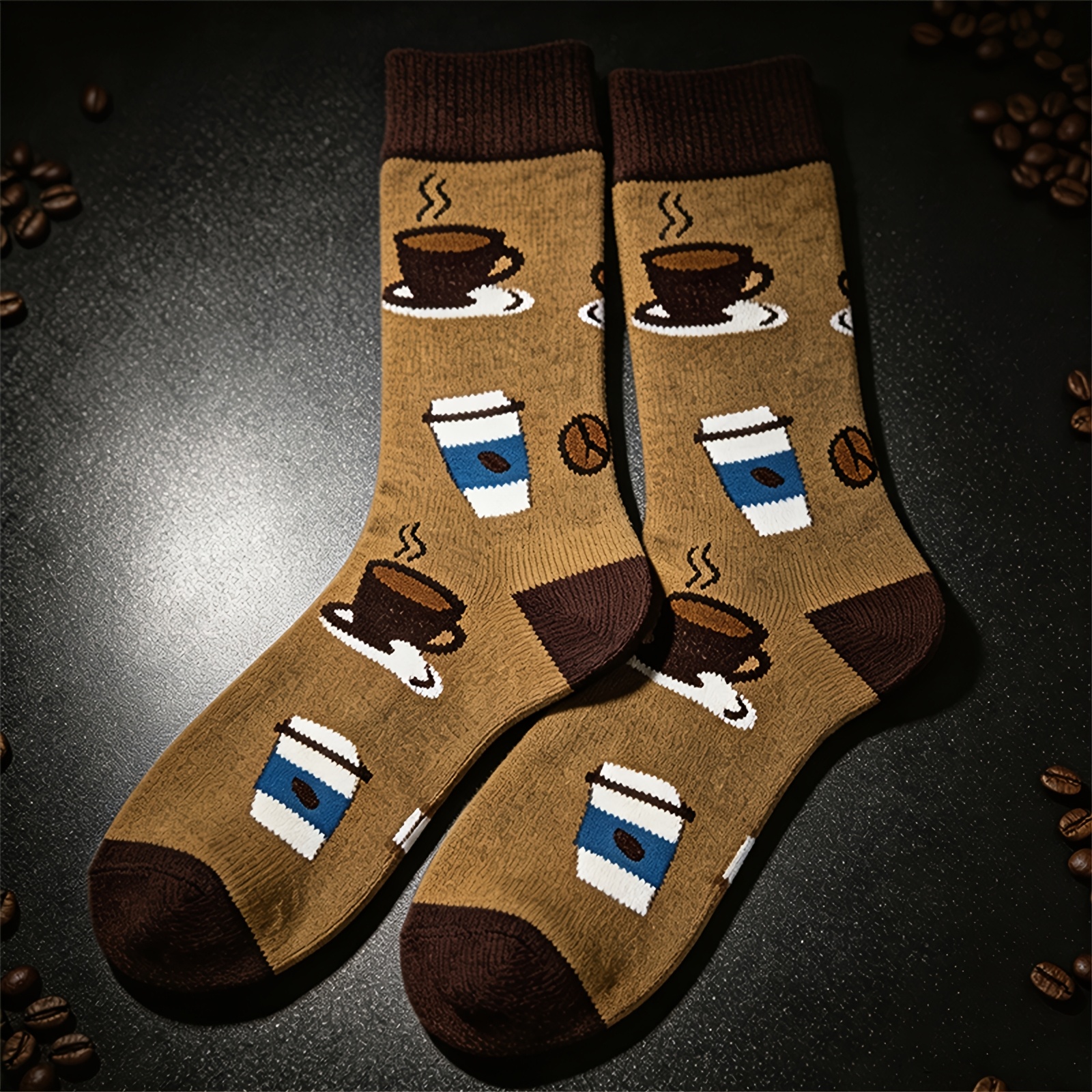 TEMU 1 Paire de Chaussettes Unisexe , Motif Série Thème Amusant, Chaussettes Unisexe Individuelles et Tendance de Haute Esthétique, Chaussettes de