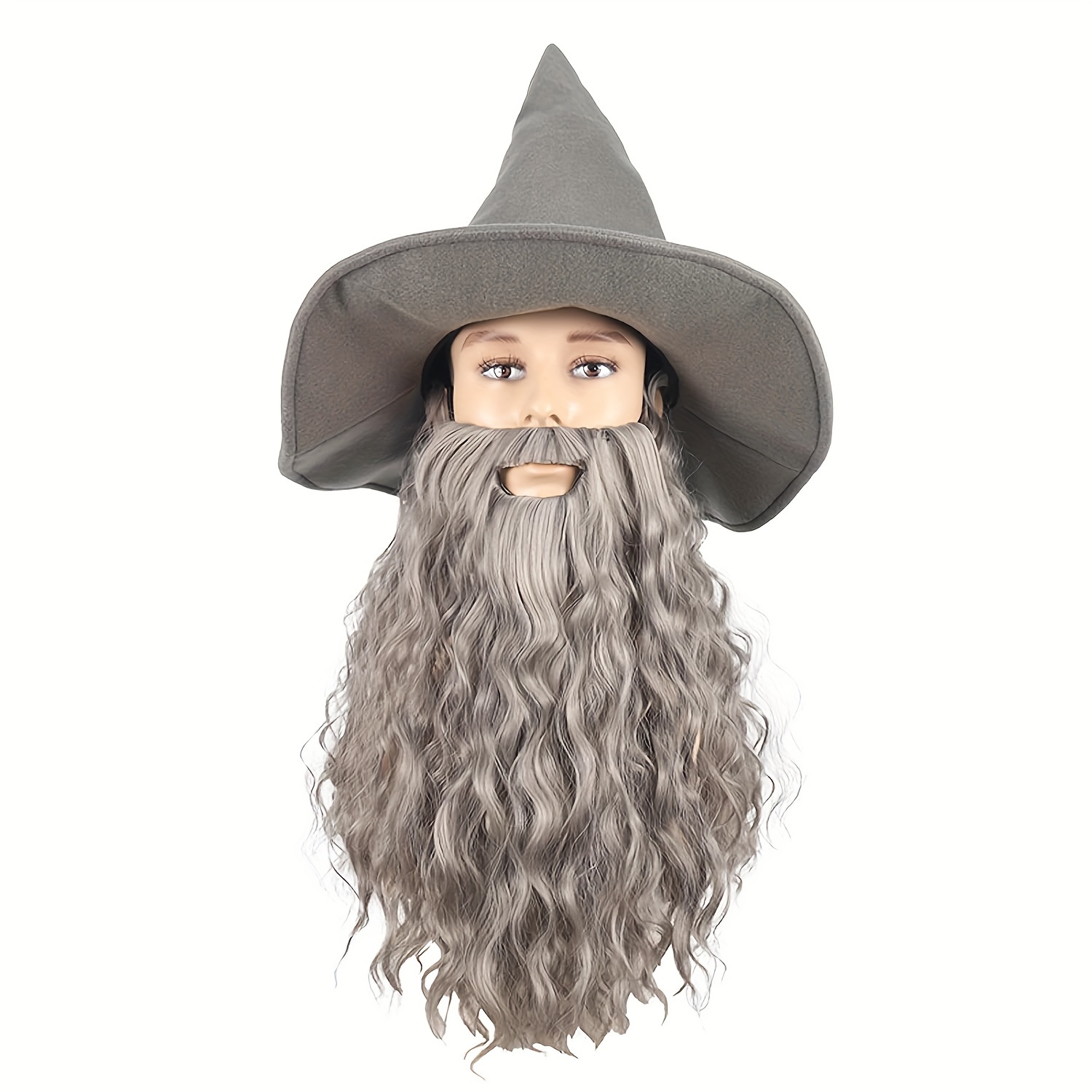 

Hat Long Curly Wig And Set - , For Halloween &