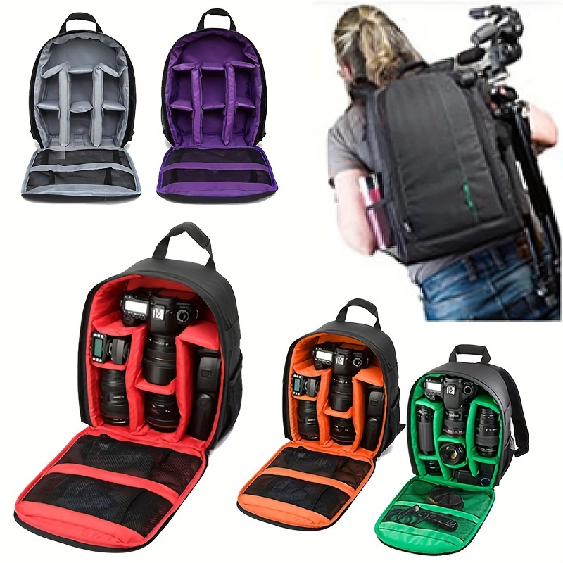 

Waterproof Camera Backpack - Professional Dslr/slr Digital Camera Bag With Customizable Dividers, Padded Shoulder Straps For , , - Polyamide Material