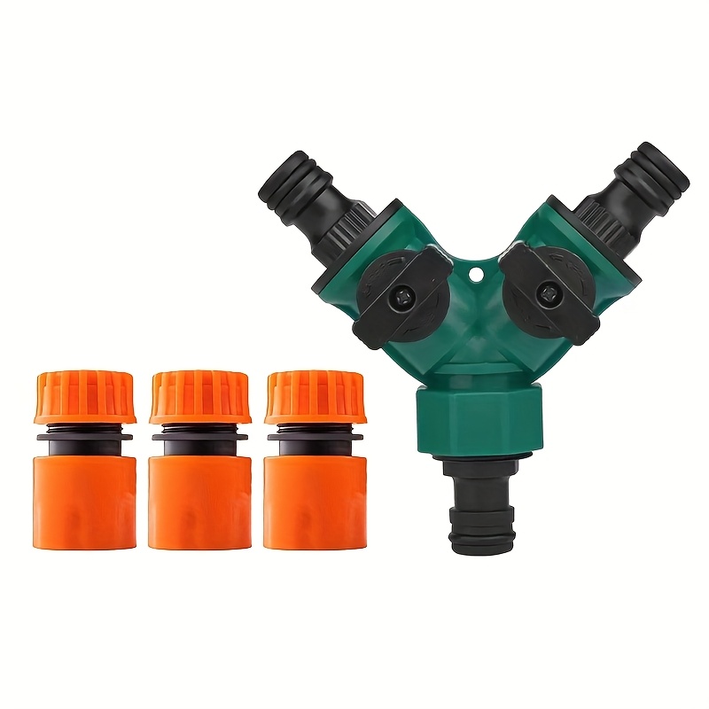 Garden Hose Distributor With 1/2 Inch Garden Hose Connector, Featuring A Hose Adapter With A Switch Valve For Irrigation