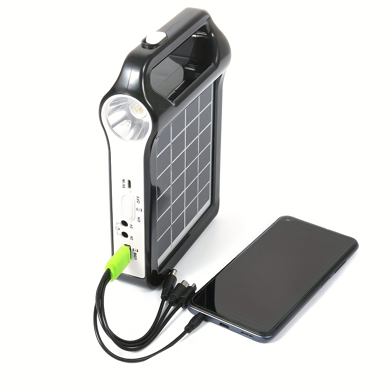 2pcs portable 6v solar panel   and power   usb charger with led lighting home solar system kit for   lighting mobile phone charger Product details 0