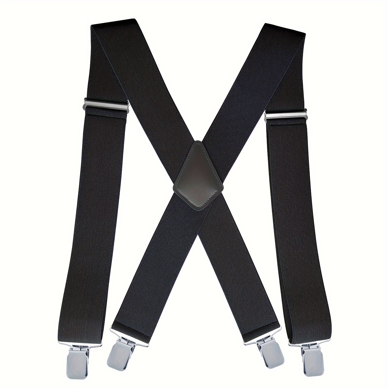 Heavy Duty Trucker Suspenders For Men Work 0 98inch Wide X Back