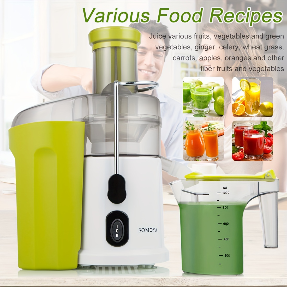 Sj-024 Horizontal Style 150W New Design Electric Juicer Machine Fruit  Smoothie Maker Cold Press Juicer Machine Slow Juicer - China Juicer and  Bullet Blender price