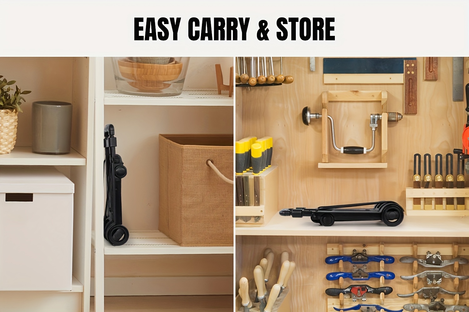 1pc of Small Folding Hand Truck with Dual Wheels, Lightweight Aluminum Alloy Collapsible Luggage Cart, Portable Folding Trolley for Shopping, Airport Travel, Moving, And Laundry Baskets.