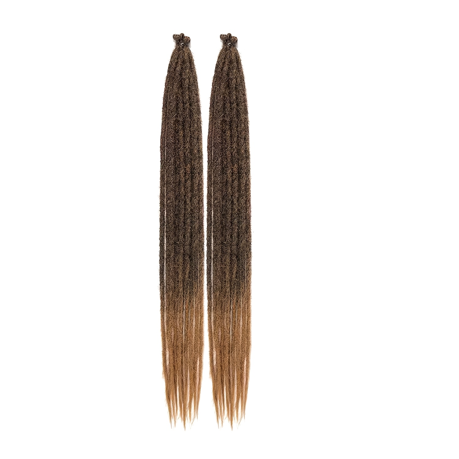 E-shop 20 Stränge 24 Zoll Dreadlock Extensions Synthetische Hippie Single Ended Dreads Ombre Blond 0.6 Cm Breite Loc Extensions Reggae Style Häkel Haar